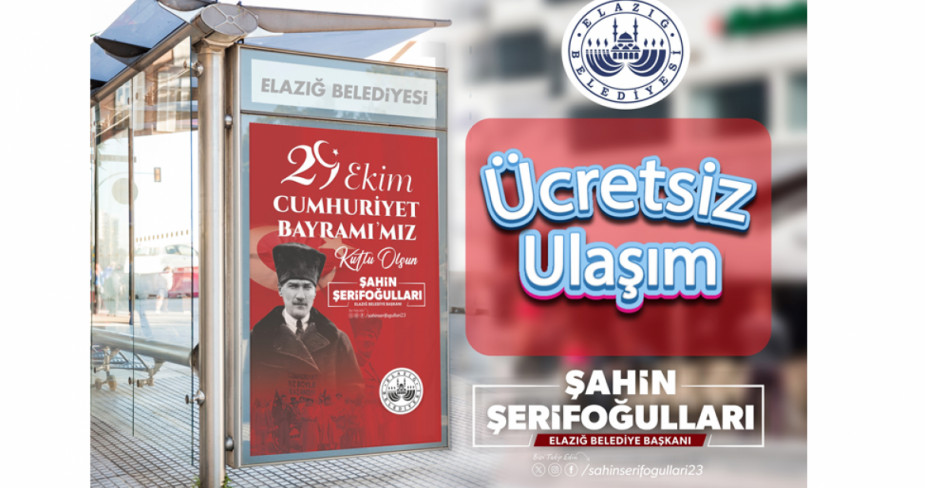 29 Ekim’de Toplu Taşıma Hizmetleri Ücretsiz